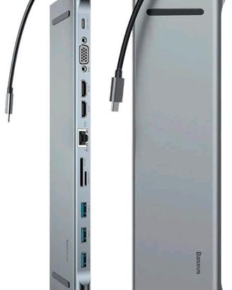 Baseus Docking station Hub USB C 11 in 1 c-c3ue2hv