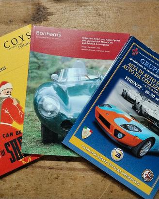 Cataloghi d'asta automobili  e  accessori.