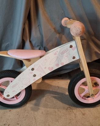 bici legno senza pedali 