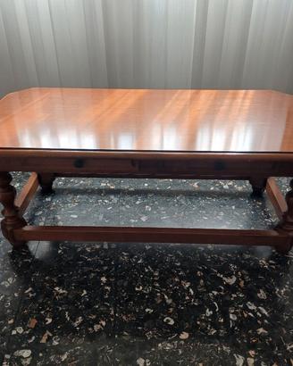 Tavolino in legno con 2 cassettini