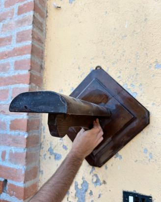 Porta sella in legno da muro