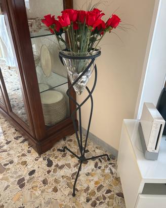 porta vaso e vaso (no spedizione a distanza)