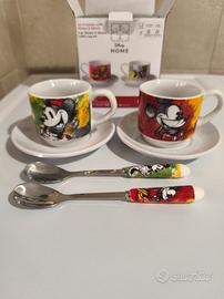 set tazzine da caffè più cucchiaini Disney 