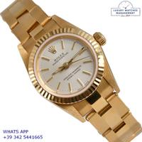 ROLEX Oyster Perpetual 76198 Ladies silver NOS
