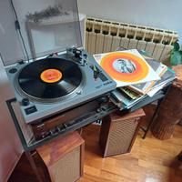 Impianto Hi-fi con casse Pearless anni '60