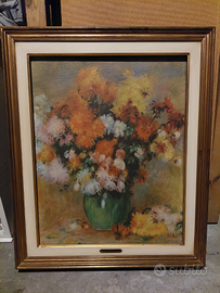 Quadro "Bouquet di crisantemi" di Renoir