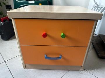 Comodino camera da letto.