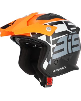 CASCO JET ARIA SPORT 22-06 ACERBIS grigio ARANCION
