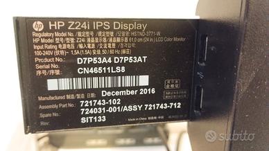 Monitor Professionale HP Z24i - 24 Pollici IPS 
