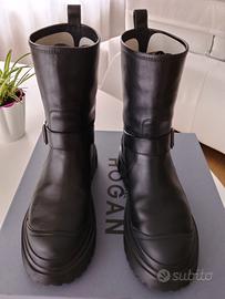 biker Hogan in vitello nero n.36,5
