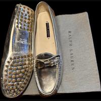 Mocassini argento Ralph Lauren