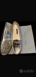 Mocassini argento Ralph Lauren