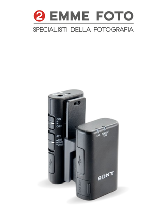 SONY MICROFONO ECM-W2BT - USATO GARANTITO