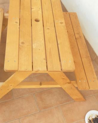 panca in legno bambini