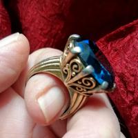 Vintage Trifari raro anello "papale" 