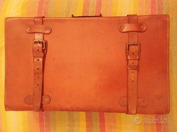 – Valigia cuoio Vintage