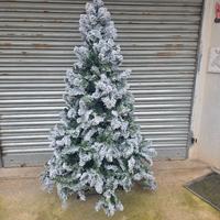 albero di Natale innevato 2,15 mt con luci