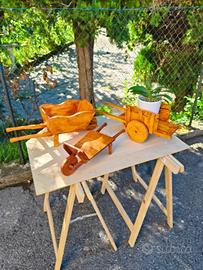 Porta vasi in legno artigianali