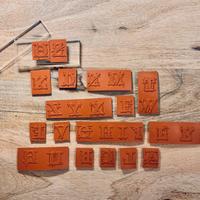 alphabet rubber stamp set foam back