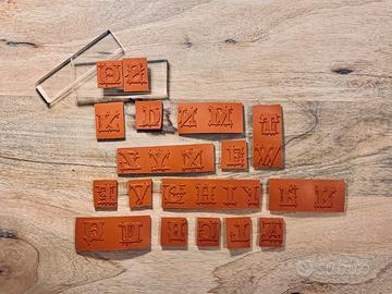 alphabet rubber stamp set foam back