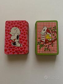 Carte gioco Snoopy anni 70