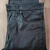 Pantalone in vera pelle uomo