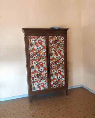 armadio  2 ante stile anni 60 vintage 