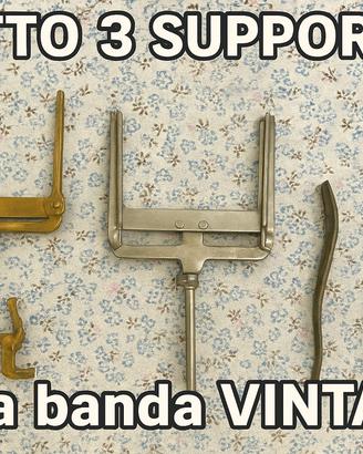 Lotto 3 supporti spartiti vintage per fiati banda