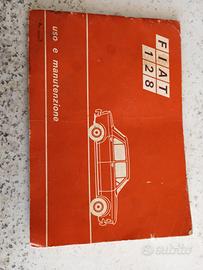 Libretto uso e manutenzione Fiat 128