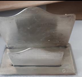 porta lettere in argento 800