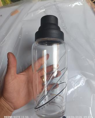 Shaker con bicchiere Vetro 