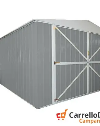 Box acciaio garage lamiera 360x600 grigio chiaro