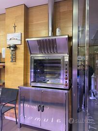 Girarrosto professionale CB con cappa e armadio