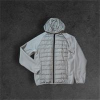 Giacca leggera grigia con cappuccio