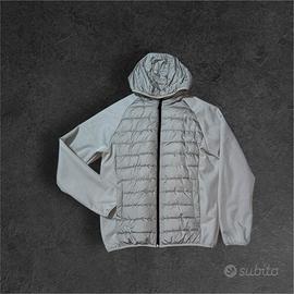 Giacca leggera grigia con cappuccio
