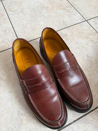 Mocassini J.J. marrone in pelle