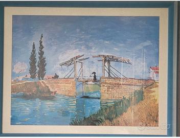 Stampa Van Gogh con cornice azzurra