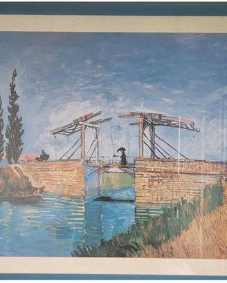 Stampa Van Gogh con cornice azzurra