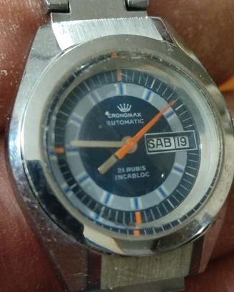 Orologio Cronomax 21 rubis incabloc funzionante