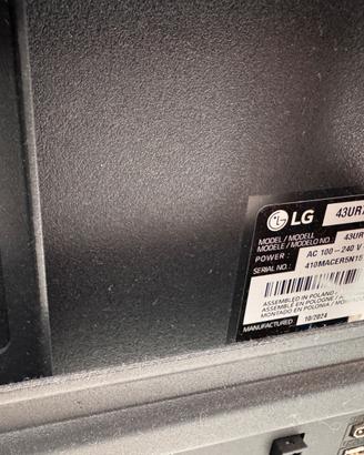 Tv lg schermo danneggiato