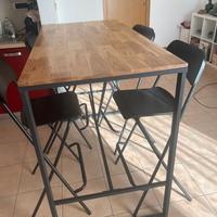Tavolo alto cucina + sgabelli