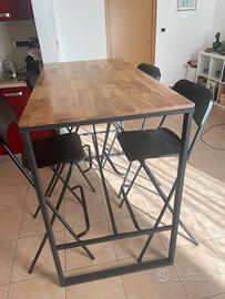 Tavolo alto cucina + sgabelli