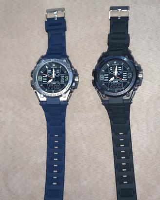 coppia orologi tipo gshock