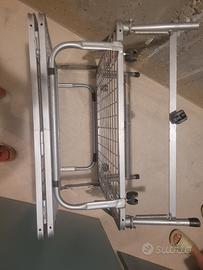 rete portatile pieghevole + materasso 