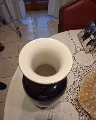 Vaso vintage  blu cobalto anni 80