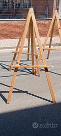 Cavalletto in legno e cassaforte