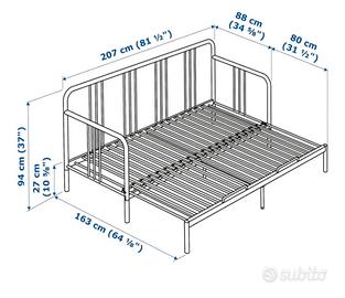 FYRESDAL Ikea , divano / divano letto 2 piazze