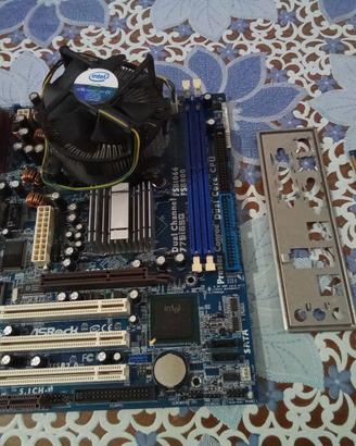 Scheda madre AsRock + cpu Intel E5200