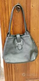 Borsa pelle nera made in Italy 