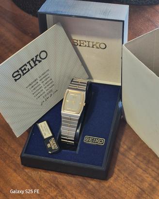 Orologio Seiko Tank NOS Full Set Vintage 1985